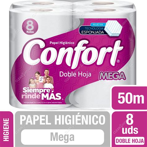 Papel Higi Nico Confort Mega Doble Hoja Mts C U Unid Clean Queen