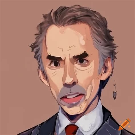 Jordan Peterson With A Warm Smile In Anime Style On Craiyon