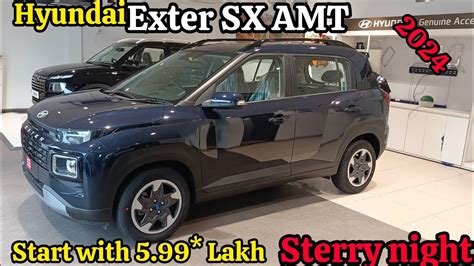 Hyundai Exter Sx Amt Starry Night The Ultimate Compact Suv Youtube