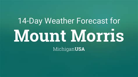 Mount Morris, Michigan, USA 14 day weather forecast