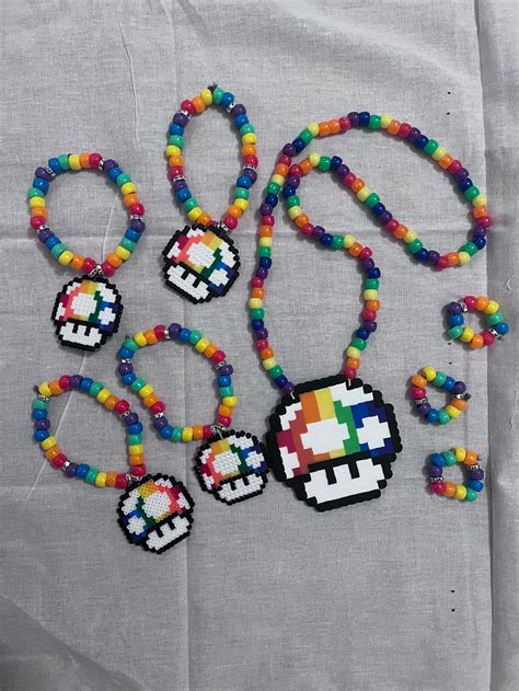 Mario Themed Kandi Perlers Etsy