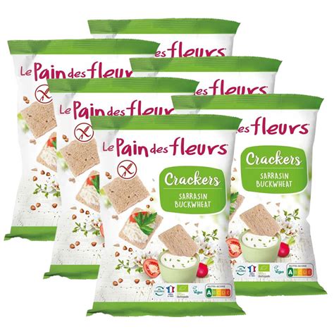 Crackers Bio Au Sarrasin Lot De X G Le Pain Des Fleurs Belvibio