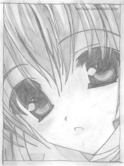 Pencil Drawing Of Cute Anime Girls : Cute Anime Girl Drawing at ...