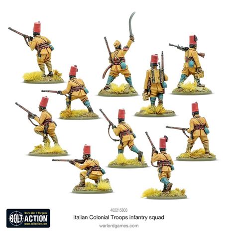 Italian Colonial Troops Infantry Squad Bolt Action