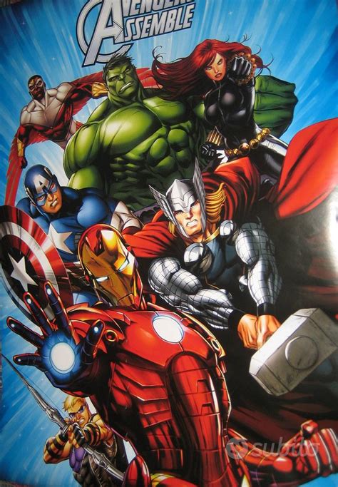 Mega Poster Marvel Avengers Assemble 99 X 68 Cm Collezionismo In Vendita A Catania