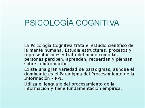 Psicologia Cognitiva Definicion Teorias Y Autores Principales Images