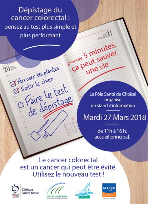 Mars Bleu parlons du dépistage du cancer colorectal Clinique