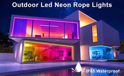 Amazon Ledagic Ft Rgb Led Neon Rope Lights With Remote App