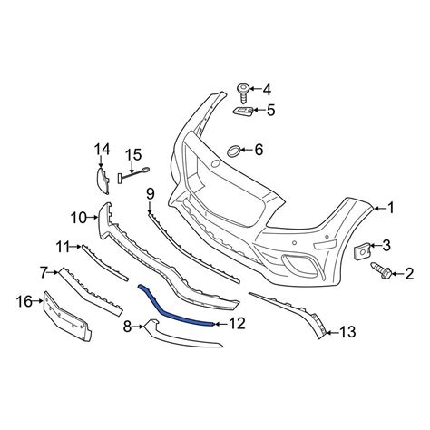 Mercedes Benz Oe Front Left Bumper Trim