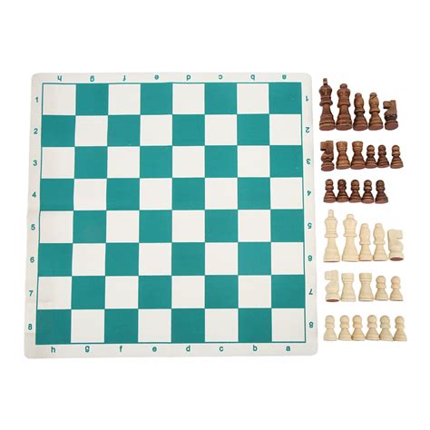 International Chess Set Chess Pieces With Pu Checkerboard Chess Board