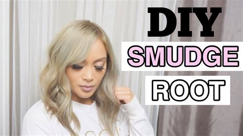 DIY SMUDGE ROOT SHADOW ROOT FOR BLONDE HAIR YouTube