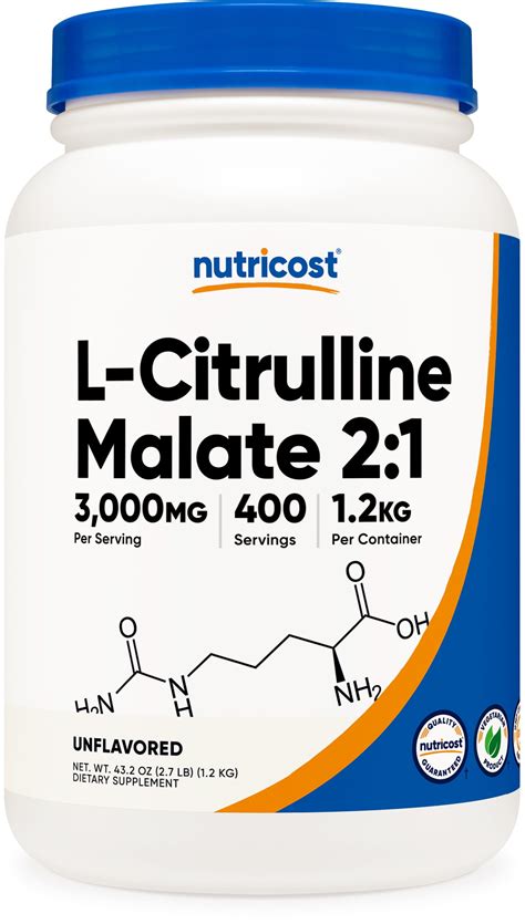 Nutricost L Citrulline Malate Supplement Powder Kg Walmart