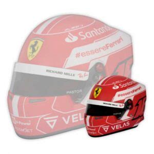 Casco Mini Helmet 1 2 Charles Leclerc Ferrari 2022 GPBox