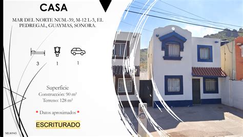 Venta Casa En Loma Linda Heroica Guaymas Guaymas Sonora Ml