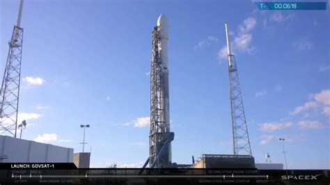 Spacex Falcon 9 Govsat 1 Launch Webcast Youtube