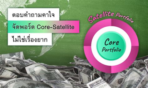 ตอบคำถามคาใจ จัดพอร์ต Core Satellite ไม่ใช่เรื่องยาก หลักทรัพย์จัดการกองทุนกสิกรไทย