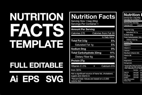 Nutrition Facts Template (328842)