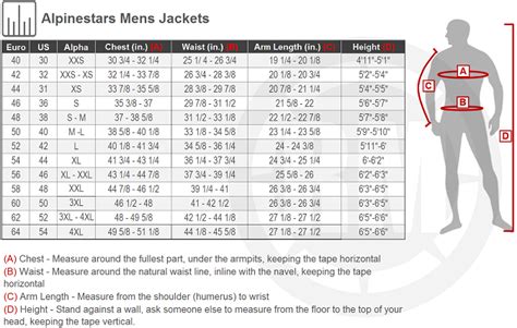 Alpinestars One Piece Suit Sizing Chart A Visual Reference Of Charts Chart Master