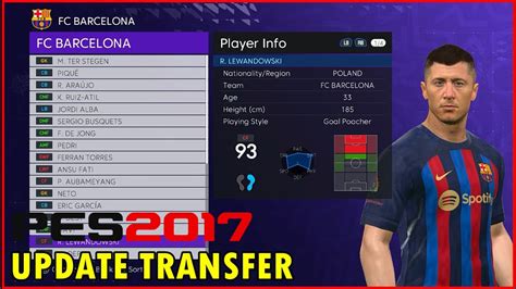 PES 2017 NEW OPTION FILE UPDATE TRANSFER 2022 FOR ALL PATCH YouTube