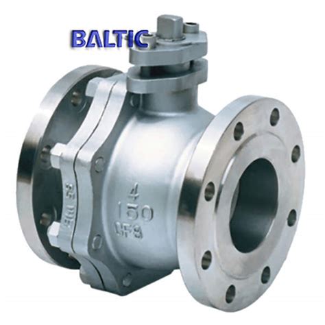 2 Pc Side Entry Floating Ball Valve A216 Wcb 4inh Cl600 Rf Baltic