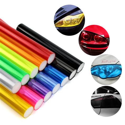 30cmx120cm Car Tint Fashion Headlight Taillight Fog Light Vinyl Smoke Film Sheet Sticker Cover