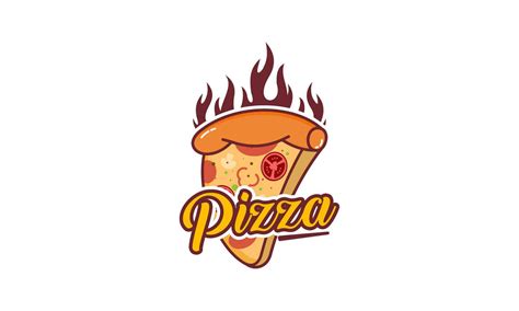 Pizza Cafe Logo Emblem For Fast Food Restaurant Vector Art At