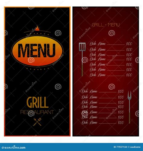 Menu design stock illustration. Illustration of choice - 77937144