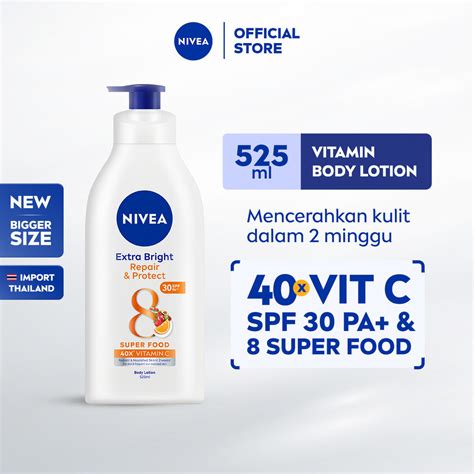 Jual Nivea Body Lotion Extra Bright Repair Protect Spf Ml