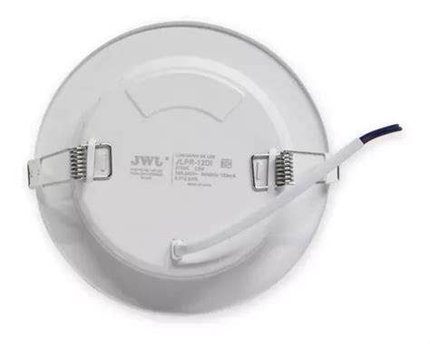 Plafon Led 12w Empotrable Luz Blanca Redondo 100pzs Jwj Meses Sin