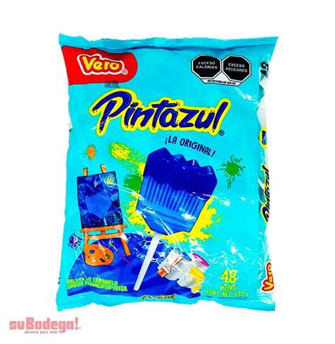 Paleta Vero Brochita Pinta Azul 48 pz suBodega alcanza para más