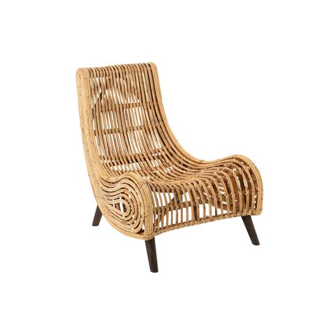 Natural Rattan Lounge Chair - Bloom & Wave