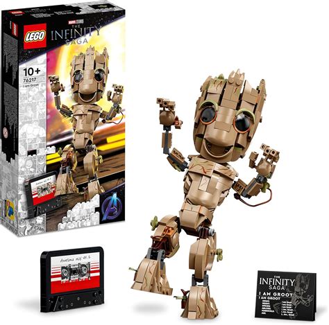 Lego Marvel I Am Groot Building Kit Collectible Baby Groot Model For