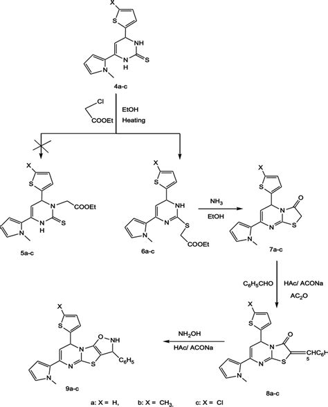 Scheme Of Preparation Of Compounds 6a C 7a C 8a C And 9a C Download