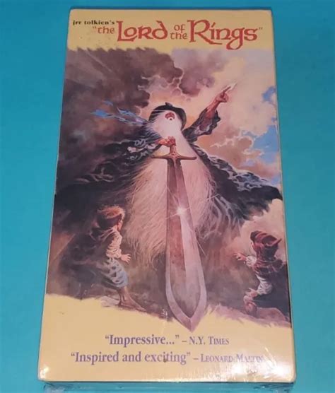 The Lord Of The Rings Vhs Animated Factory Sealed New Factory