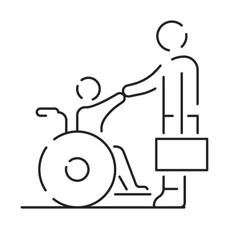 Handicapped Wheelchair And Hearing Impaired Clipart