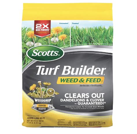 Amazon Scotts Turf Builder Weed And Feed 3 Covers Up To 5 000 Sq Ft Fertilizer 14 29 Lbs 34 49