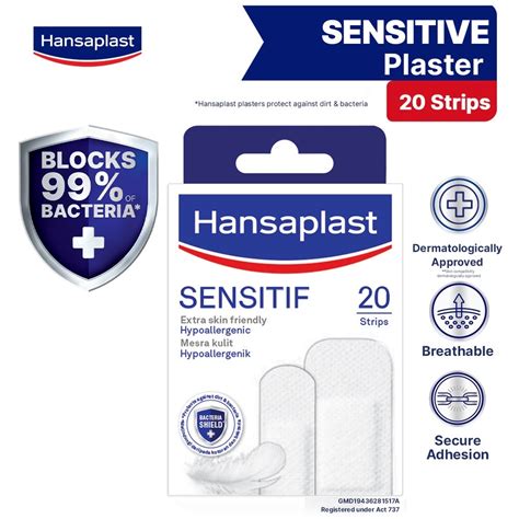 Hansaplast Sensitive 20 Strips Extra Skin Friendly Hansaplast Elastic