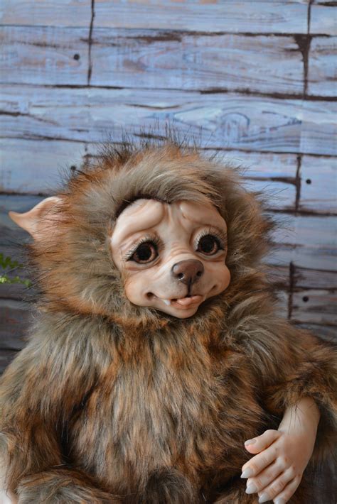 Werewolf Baby Ooak Toys Realistic Toy Werewolf Monster Toy Etsy