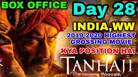 Tanhaji The Unsung Warrior Movie Box Office Collection Day 28 Indiaw