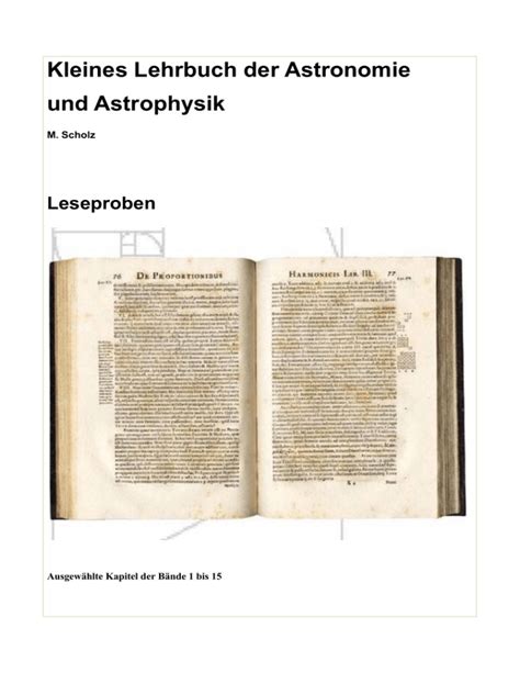 Kleines Lehrbuch Der Astronomie Und Astrophysik