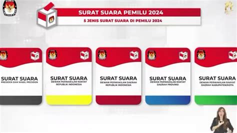 Mengenal Jenis Dan Warna Surat Suara Pada Pemilu 2024 Jangan Sampai