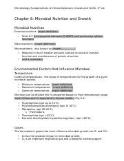 Exploring Microbial Nutrition And Growth In Microbiology Course Hero