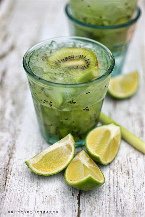 Cocktail Friday Kiwi Lemongrass Caipiroska Supergolden Bakes