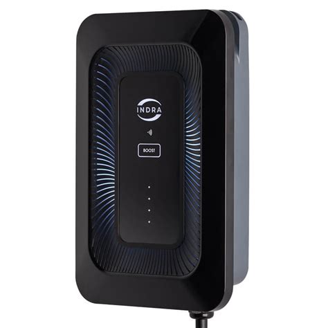 INDRA SMART LUX 7 4KW SMART CHARGER 6M TETHERED INDRA BLACK