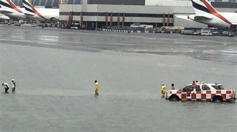 Heavy Rains Cause Flooding At Dubai Airport Flights Cancelled And Delayed