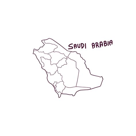Hand Drawn Doodle Map Of Saudi Arabia Vector Illustration 26149625