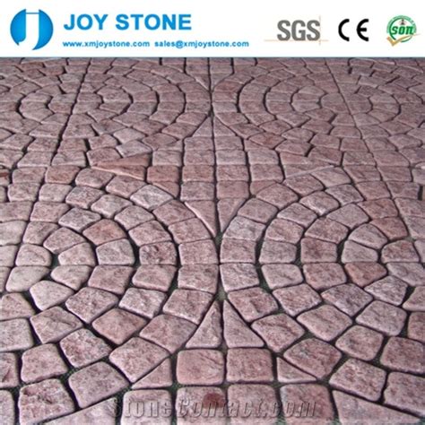 China Hot Sell Dayang Red Porphyry Granite Flamed Garden Pavements From