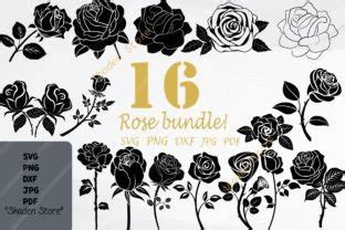 Rose Svg Rose Svg Bundle Graphic By Shaden Store Creative Fabrica