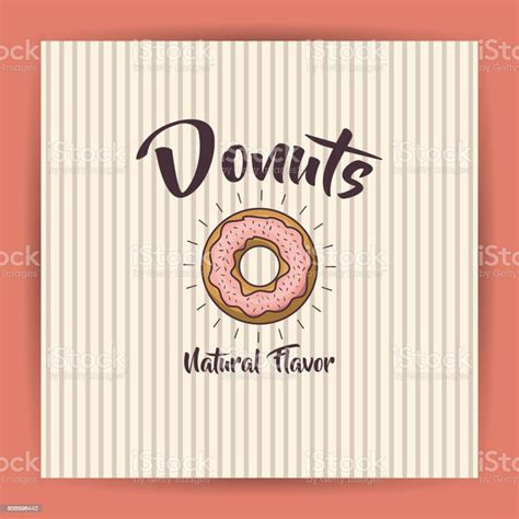 Donat Desain Makanan Toko Roti Ilustrasi Stok Unduh Gambar Sekarang