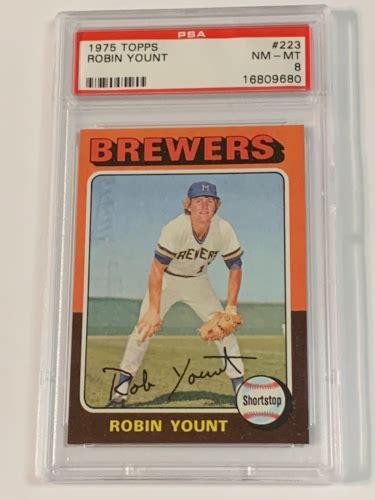 Topps Robin Yount Rc Psa Nm Mt Ebay